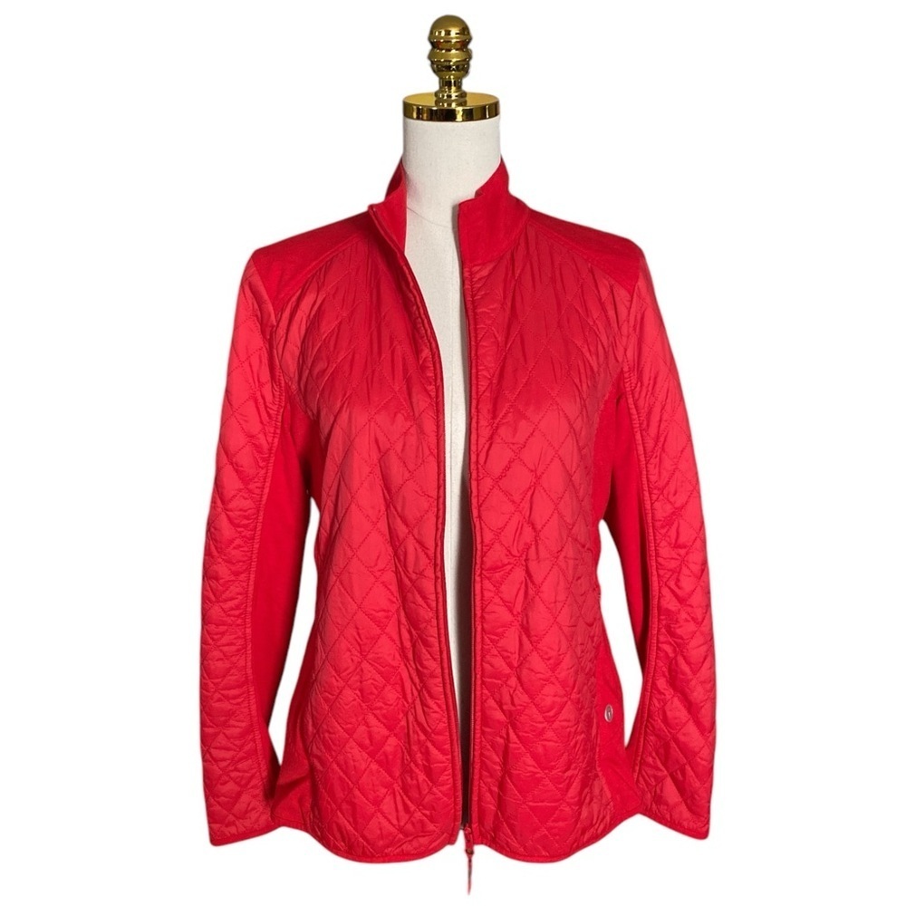 TALBOTS | Women’s Quilted Lightweight Red Jacket Size M - Picture 4 of 7